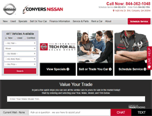 Tablet Screenshot of conyersnissan.com